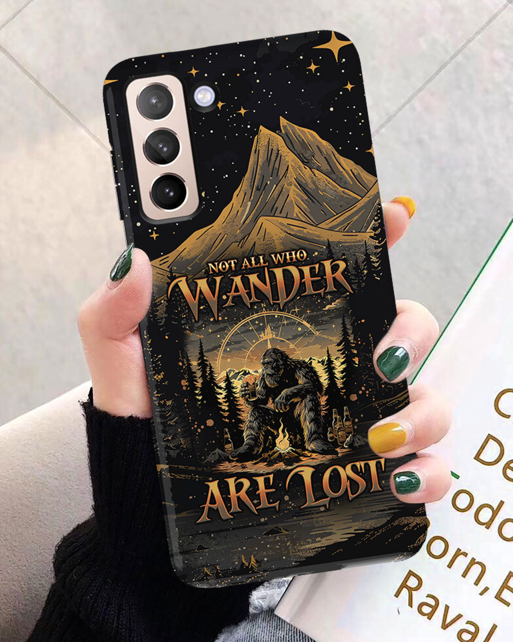 NOT ALL WHO WANDER ARE LOST BIGFOOT COMPASS PHONE CASE - TLNO2410243