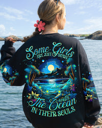 SOME GIRLS ARE JUST BORN OCEAN ALL OVER PRINT - TLNO1610231