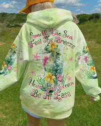 SMELL THE SEA FEEL THE BREEZE SEAHORSE ALL OVER PRINT - TLNO0909232