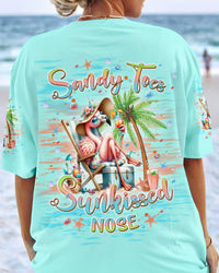 SANDY TOES SUNKISSED NOSE FLAMINGO ALL OVER PRINT - TLPQ0904243