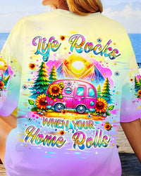 LIFE ROCKS WHEN YOUR HOME ROLLS ALL OVER PRINT - TLPQ1006243