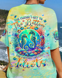 THE CLOSER I GET TO THE BOTTOM SEA HORSE ALL OVER PRINT - TLPQ1008242