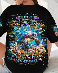 SMELL THE SEA FEEL THE BREEZE TURTLEALL OVER PRINT - TLPQ1107243