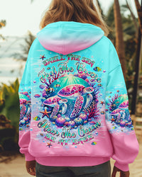 SMELL THE SEA FEEL THE BREEZE TURTLE ALL OVER PRINT - TLPQ1409241