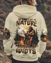 (HOT DEAL) THE CLOSER I GET TO NATURE BIGFOOT ALL OVER PRINT - TLPQ2410241