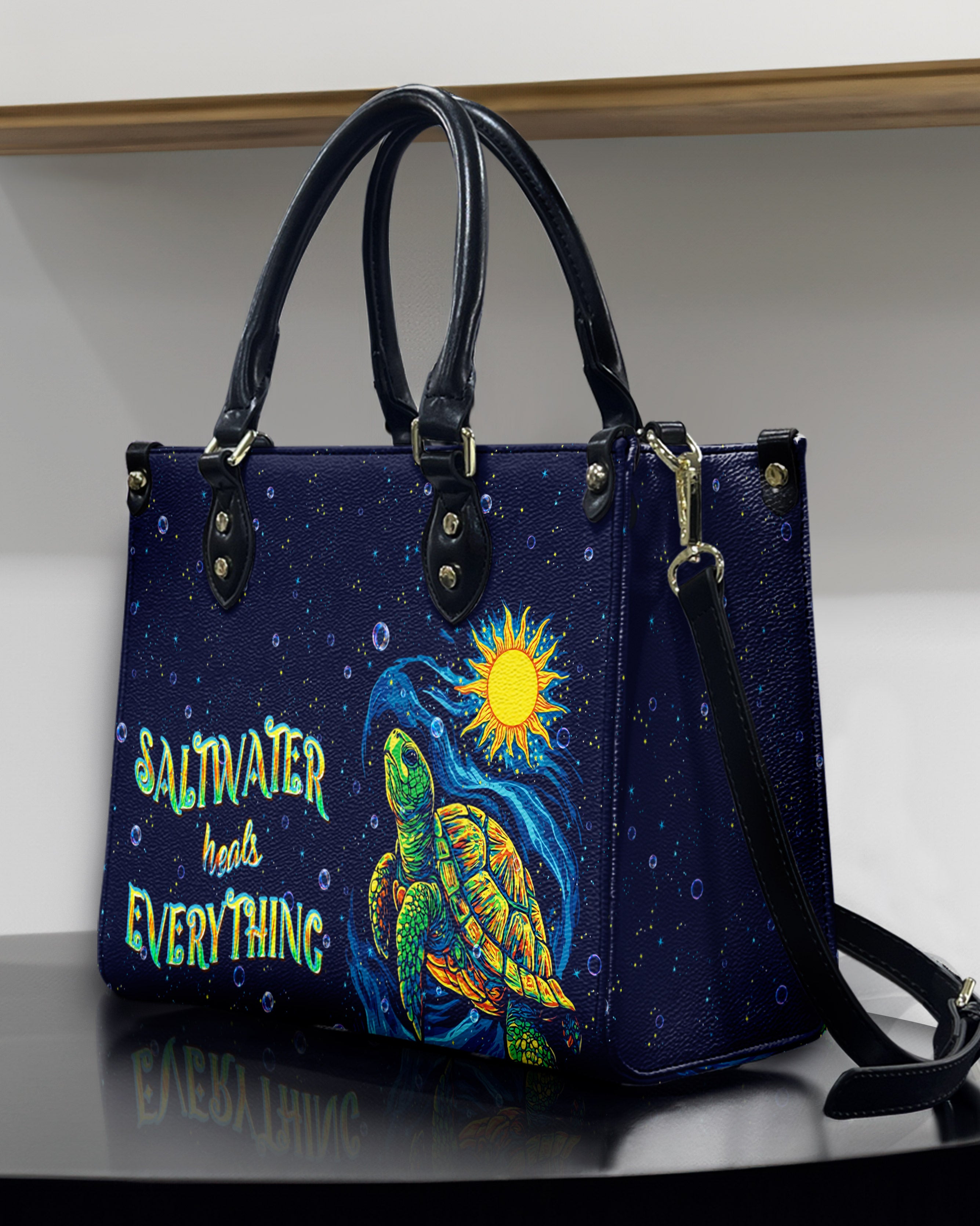 SALTWATER HEALS EVERYTHING LEATHER HANDBAG  - TLPQ2711243