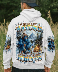 THE CLOSER I GET TO NATURE BIGFOOT ALL OVER PRINT - TLPQ2810243