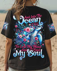 AND INTO THE OCEAN I GO TURTLE ALL OVER PRINT - TYPQ2207252