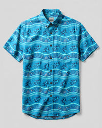 BIGFOOT REEF ADVENTURE BUTTON-DOWN COLLAR SHIRT - TYQY0607261