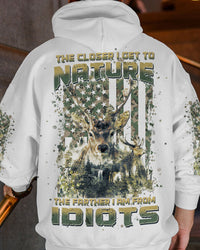 THE CLOSER I GET TO NATURE DEER HUNTING ALL OVER PRINT - YHHN0401233