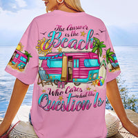 THE ANSWER IS THE BEACH ALL OVER PRINT - TLNO2107231