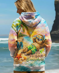 IT'S 5 O'CLOCK SOMEWHERE SLOTH ALL OVER PRINT - TLNO2603261