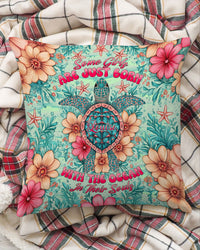 SOME GIRLS ARE JUST BORN TURLTE PILLOW  - TLNT1402252