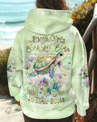 SOME GIRLS ARE JUST BORN TURTLE ALL OVER PRINT - YHLT1103251
