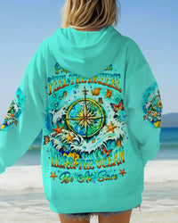 SMELL THE SEA FEEL THE BREEZE COMPASS ALL OVER PRINT - YHLT0901262