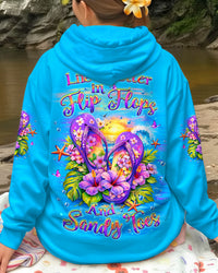 LIFE IS BETTER IN FLIP-FLOPS AND SANDY TOES ALL OVER PRINT - YHLT1202261