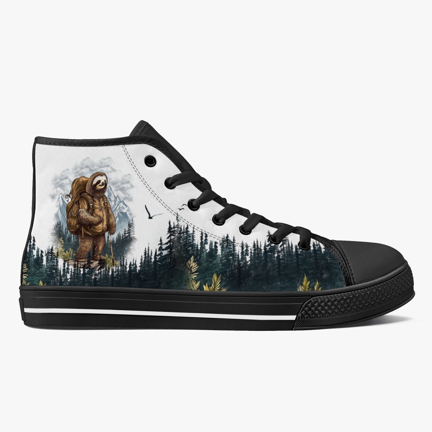 SLOTH HIKING TEAM HIGH TOP CANVAS SHOES - TLTW1008237