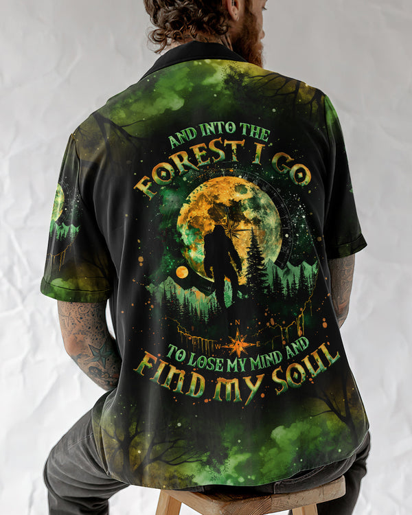 AND INTO THE FOREST I GO BIGFOOT HAWAIIAN SHIRT - TLNO0801253