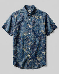 BIGFOOT BLUE MOUNTAIN BUTTON-DOWN COLLAR SHIRT - KMTM1606264