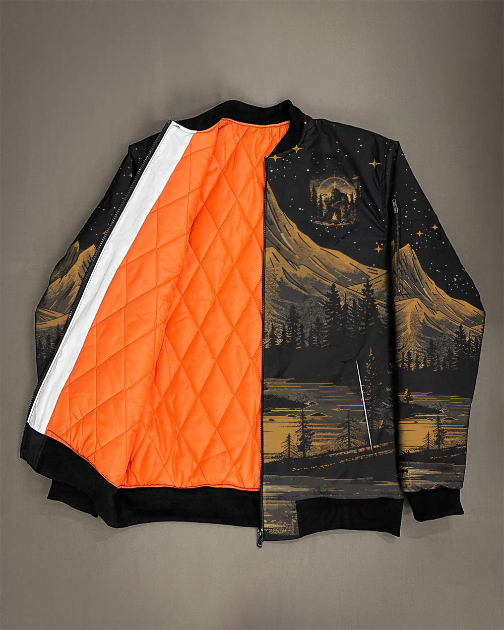 NOT ALL WHO WANDER ARE LOST BIGFOOT COMPASS BOMBER JACKET  - TLNO2410242