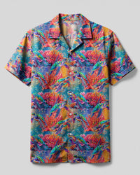 COLORFUL TURTLE CAMP SHIRT  - TLNT0304252