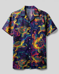 COLORFUL TURTLE SEAMLESS CAMP SHIRT  - TLNZ0404253