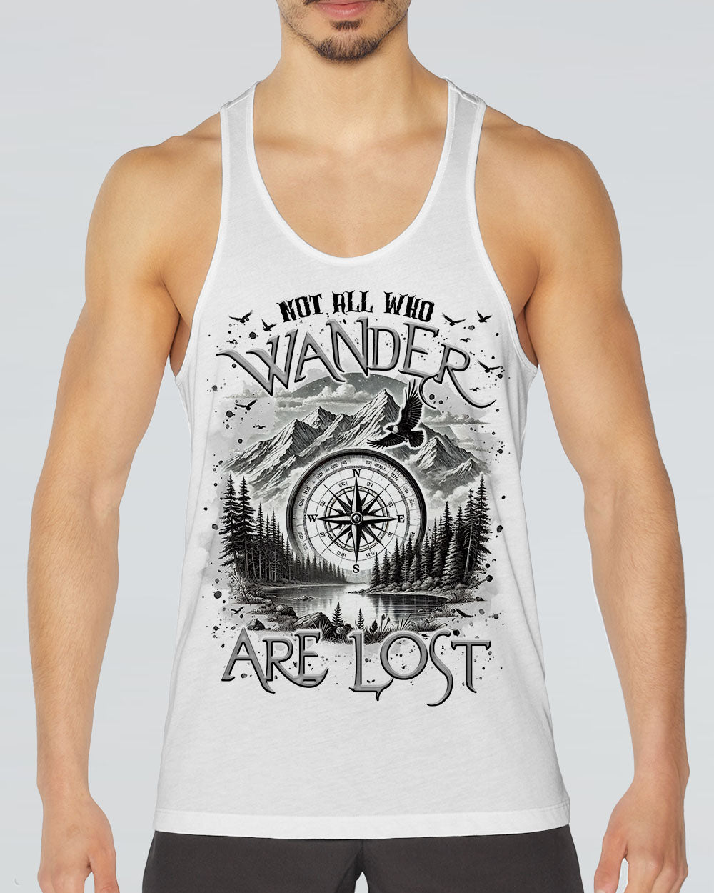 NOT ALL WHO WANDER ARE LOST COMPASS ALL OVER PRINT - TLTR2310242