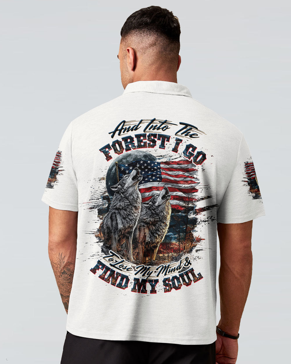 AND INTO THE FOREST I GO WOLF ALL OVER PRINT  - TLTW1007252