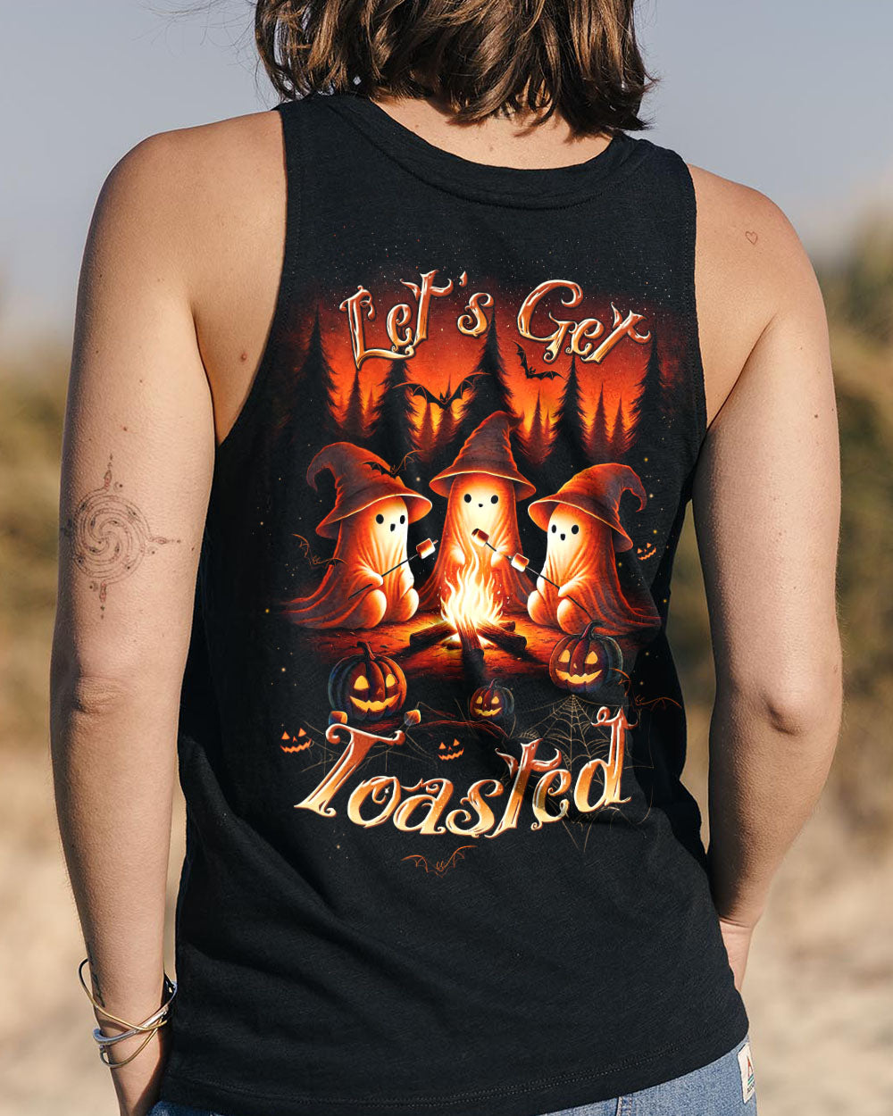 LET'S GET TOASTED BOOS HALLOWEEN ALL OVER PRINT - TLTW1209243