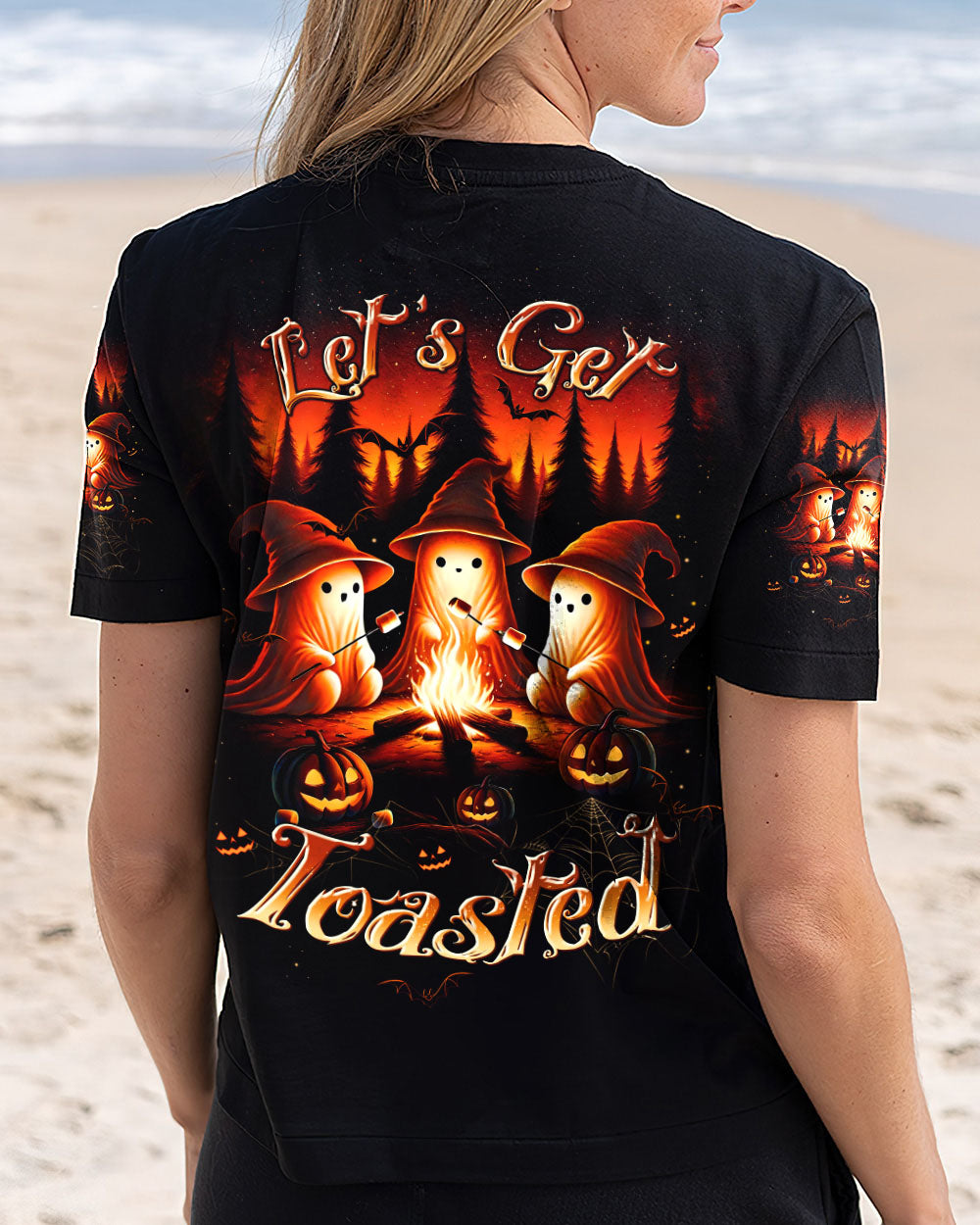 LET'S GET TOASTED BOOS HALLOWEEN ALL OVER PRINT - TLTW1209243