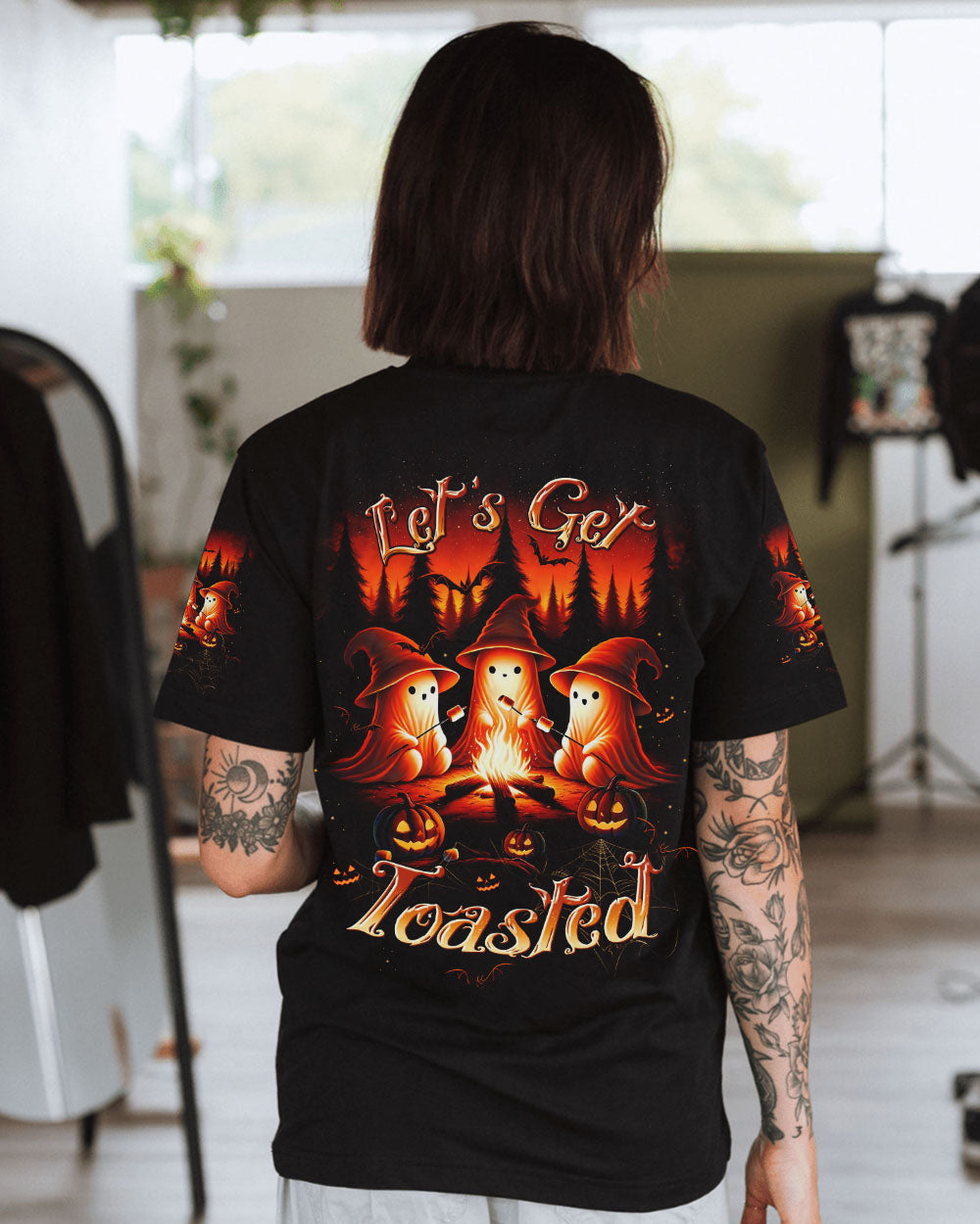 LET'S GET TOASTED BOOS HALLOWEEN ALL OVER PRINT - TLTW1209243