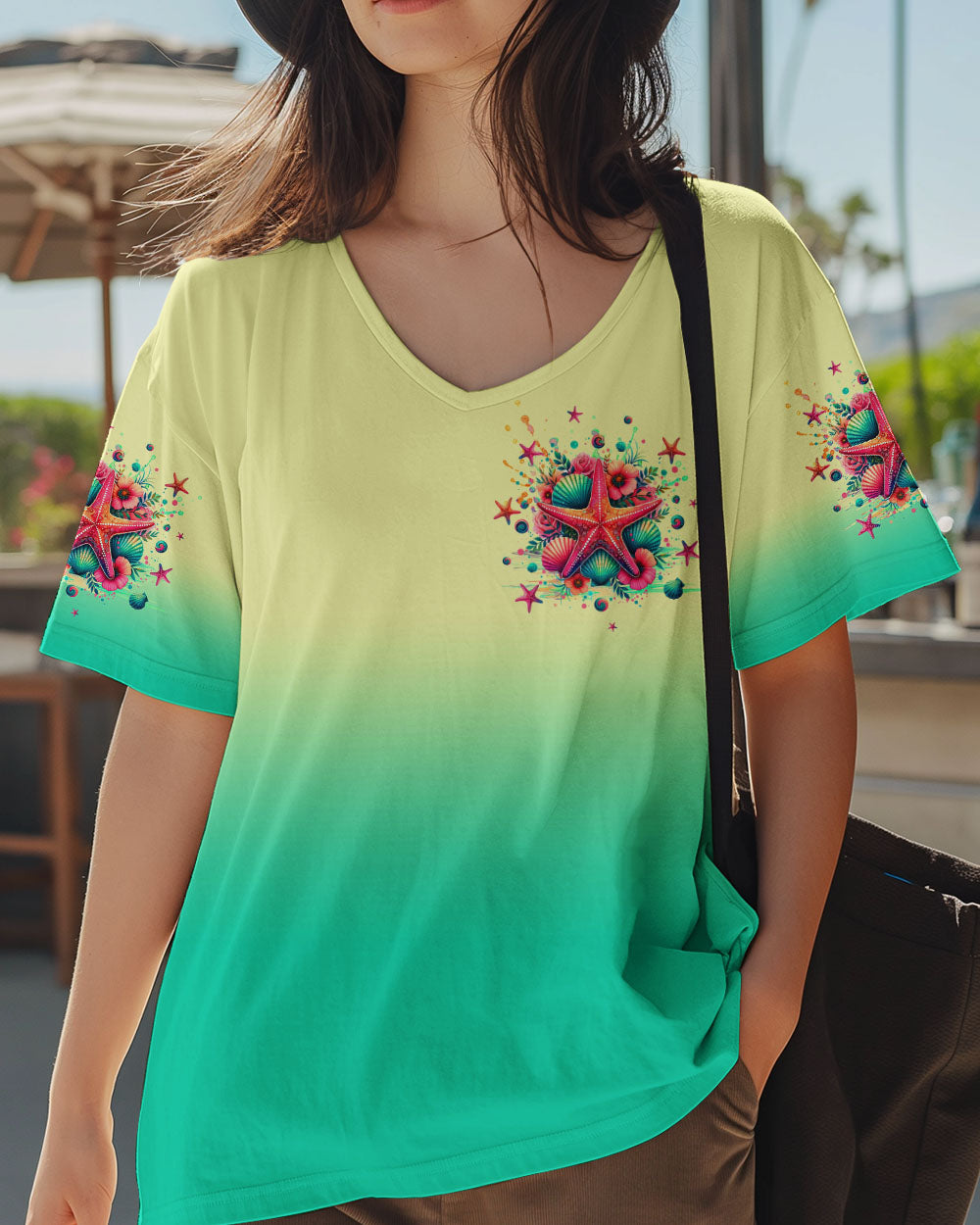 SMELL THE SEA FEEL THE BREEZE STARFISH ALL OVER PRINT - TLTW1705251
