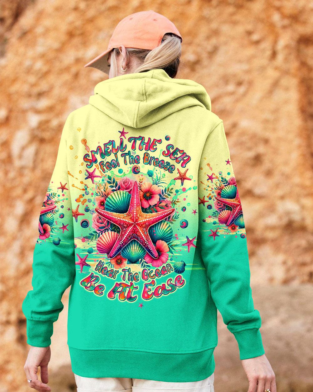 SMELL THE SEA FEEL THE BREEZE STARFISH ALL OVER PRINT - TLTW1705251