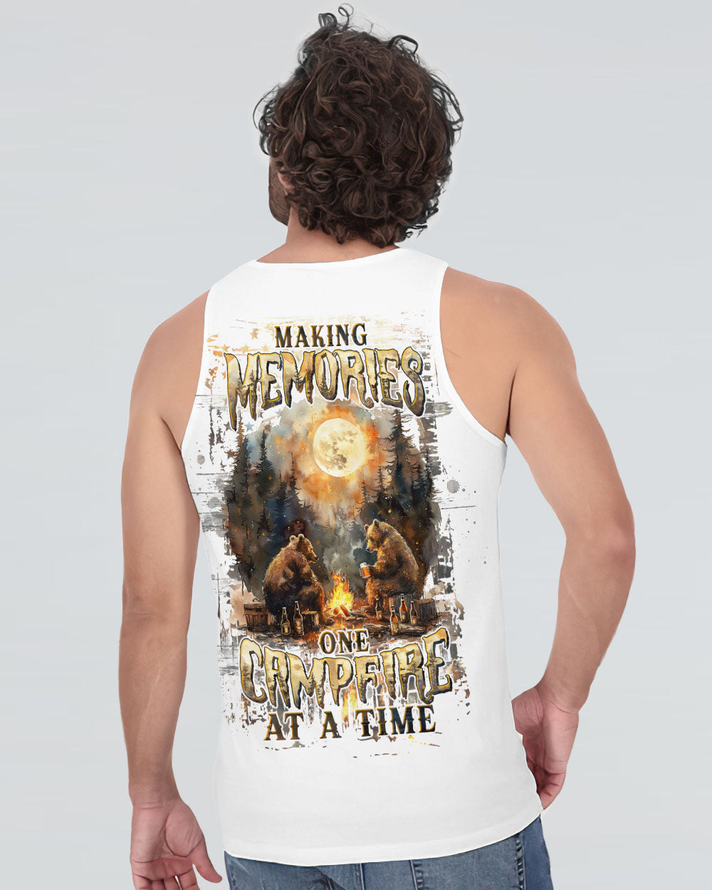 MAKING MEMORIES ONE CAMPFIRE AT A TIME BEAR ALL OVER PRINT - TLTW2808242