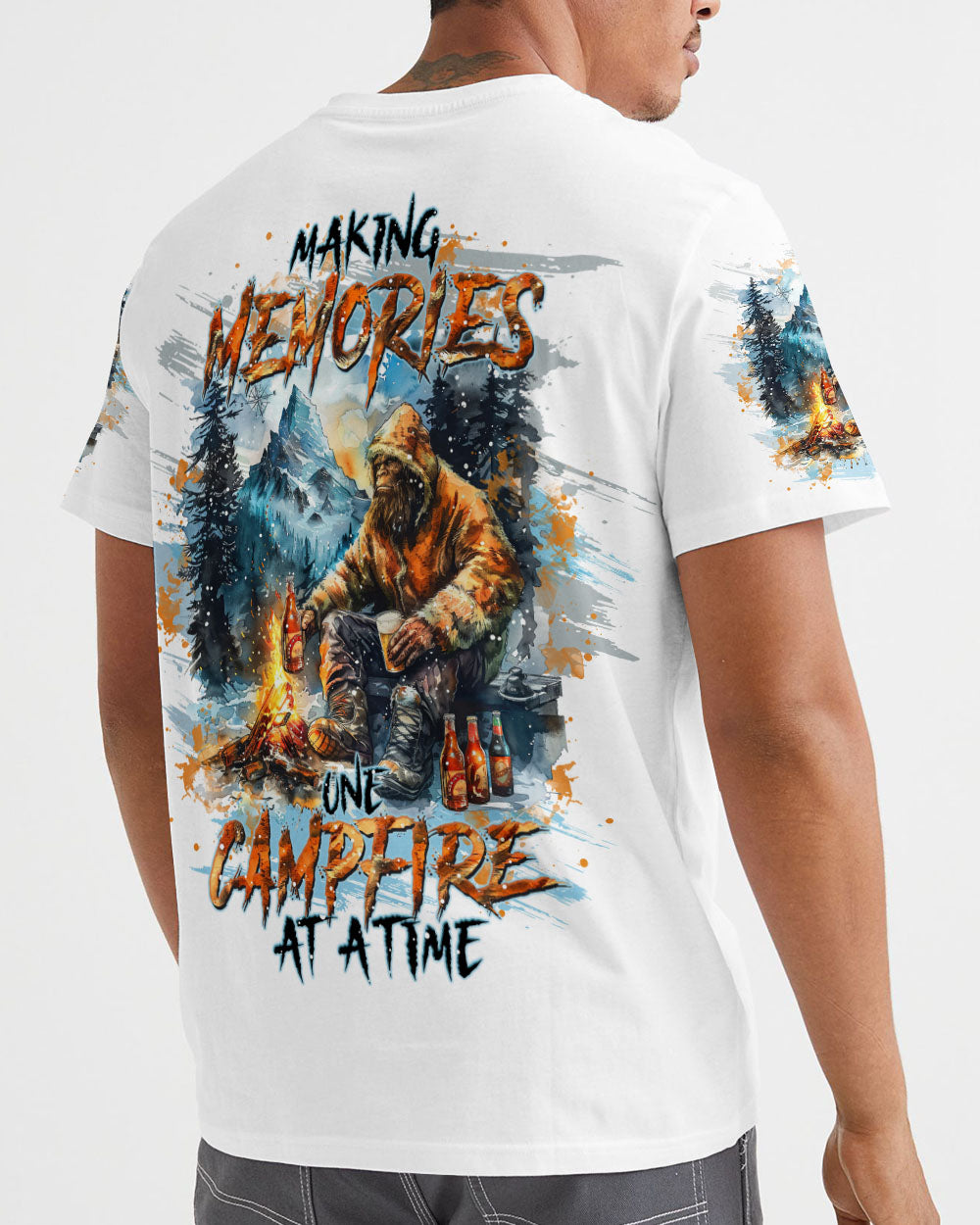 MAKING MEMORIES ONE CAMPFIRE AT A TIME BIGFOOT  ALL OVER PRINT - TLTW2910244