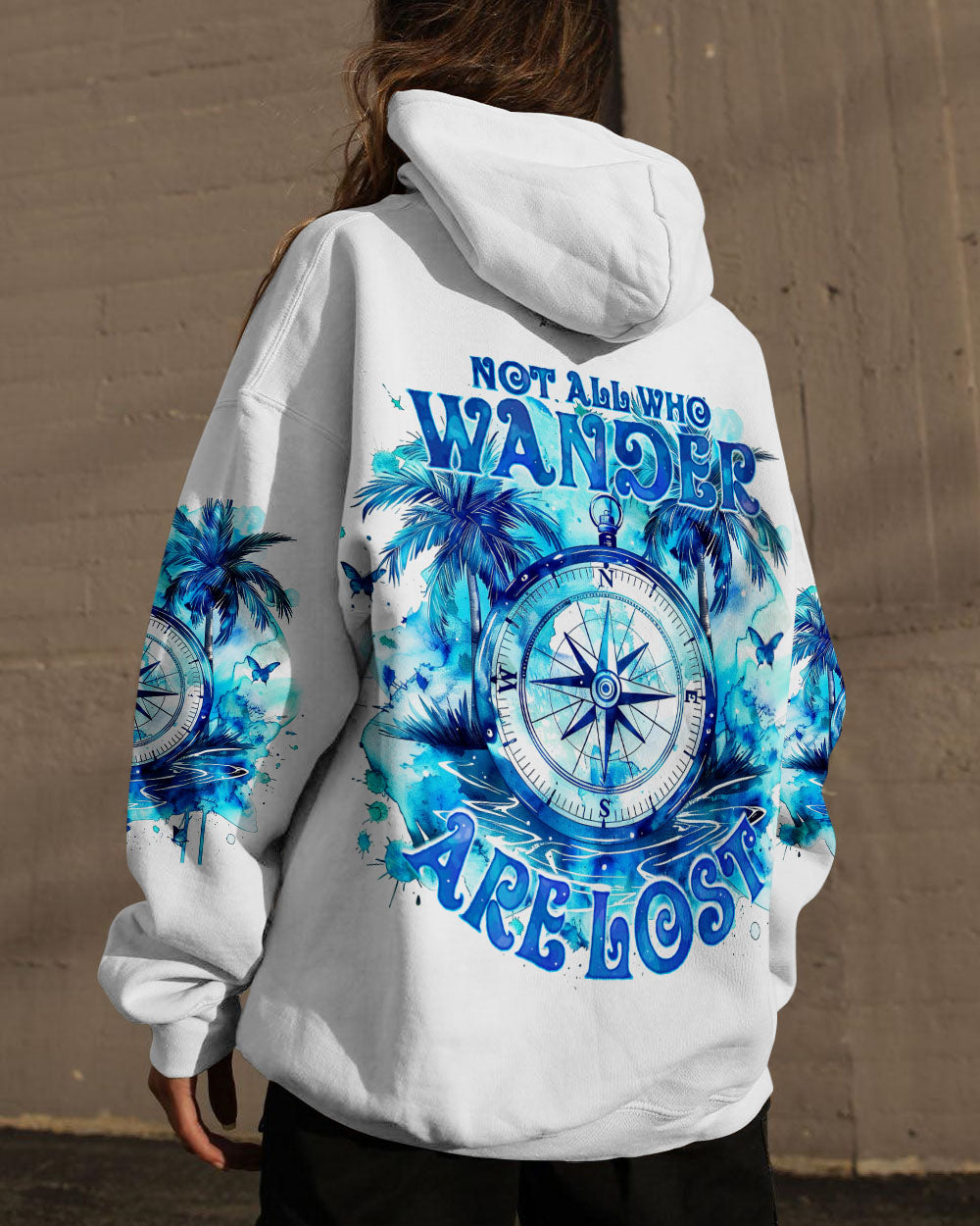 NOT ALL WHO WANDER ARE LOST BEACH ALL OVER PRINT - TY1803242