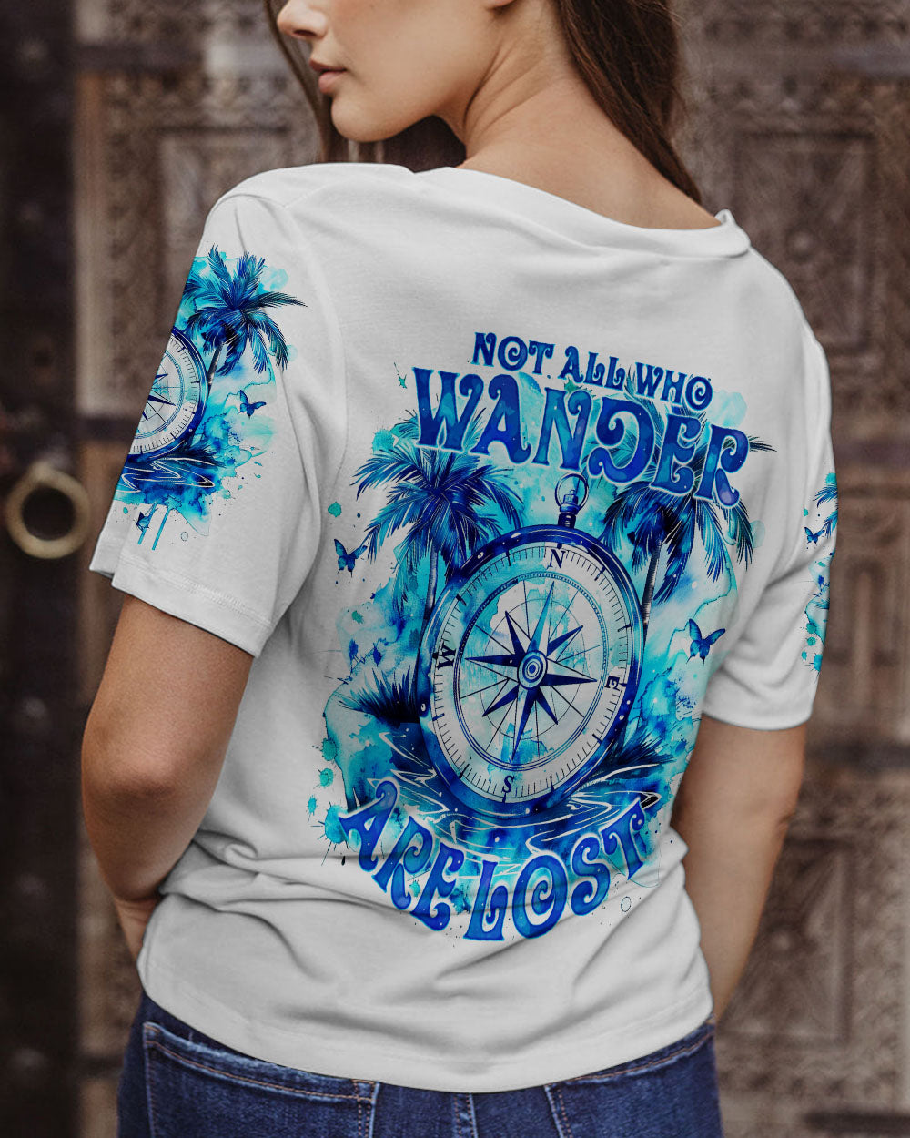 NOT ALL WHO WANDER ARE LOST BEACH ALL OVER PRINT - TY1803242