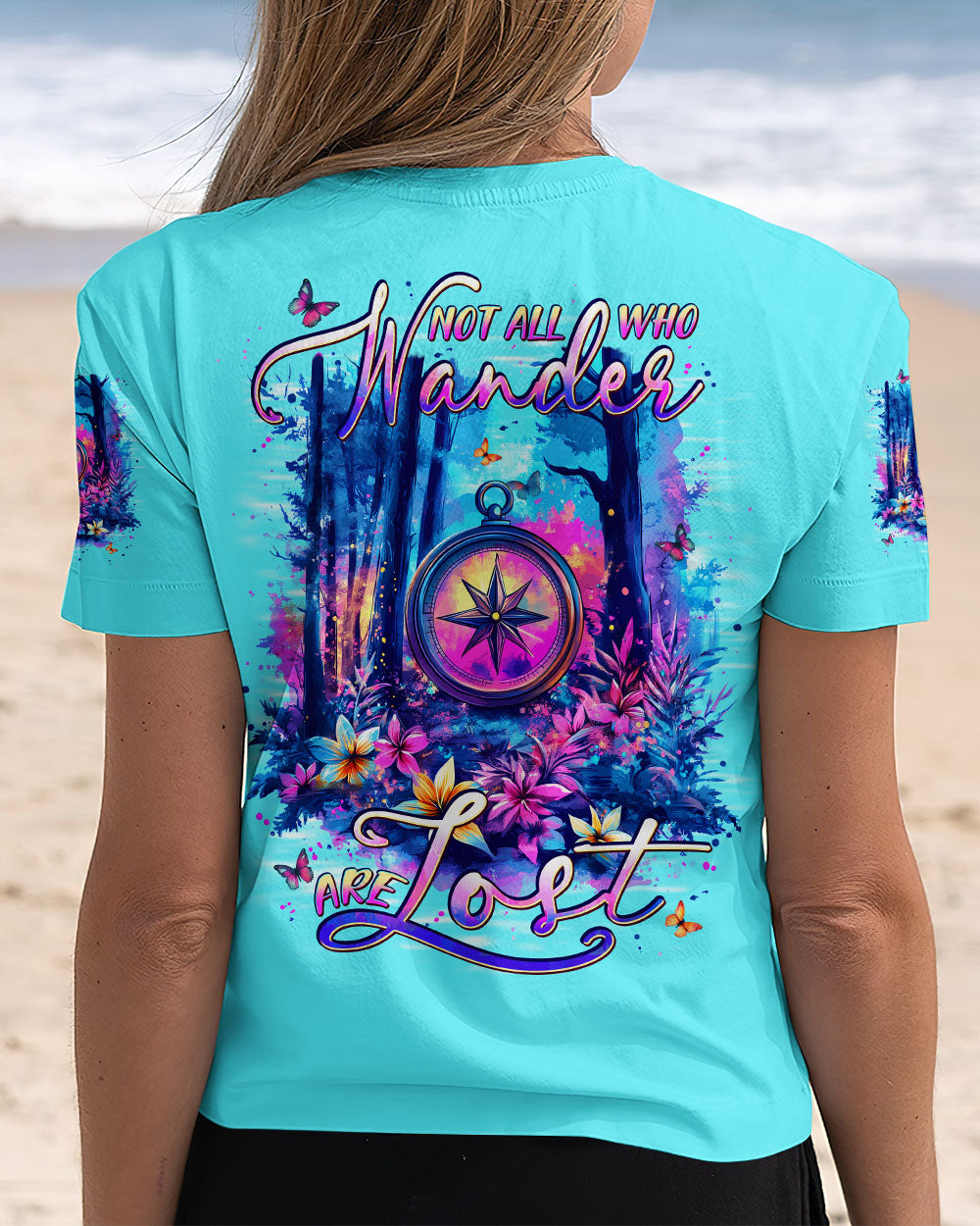 NOT ALL WHO WANDER ARE LOST COMPASS ALL OVER PRINT - TYPQ1606253