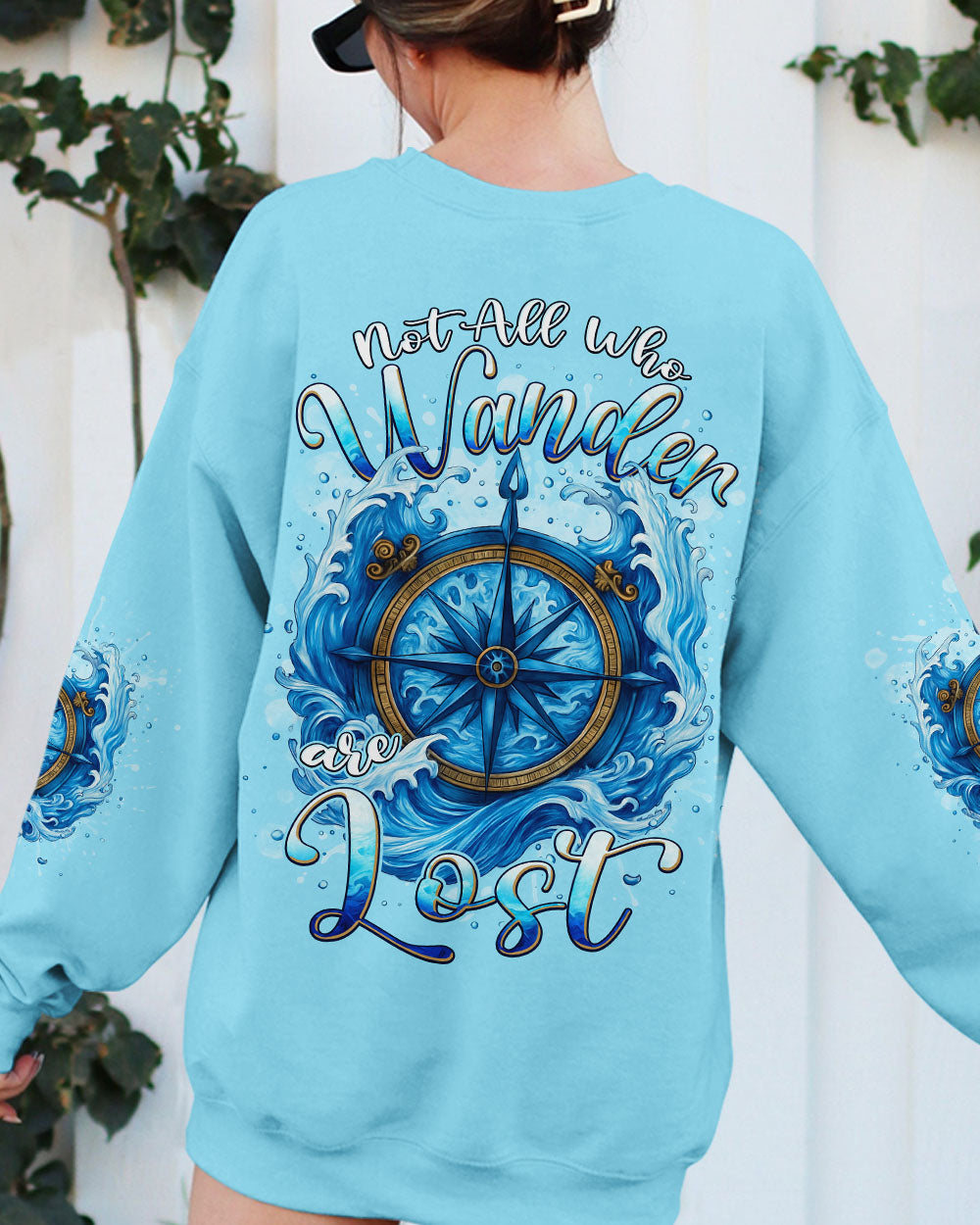 NOT ALL WHO WANDER ARE LOST COMPASS ALL OVER PRINT - TYPQ1807252