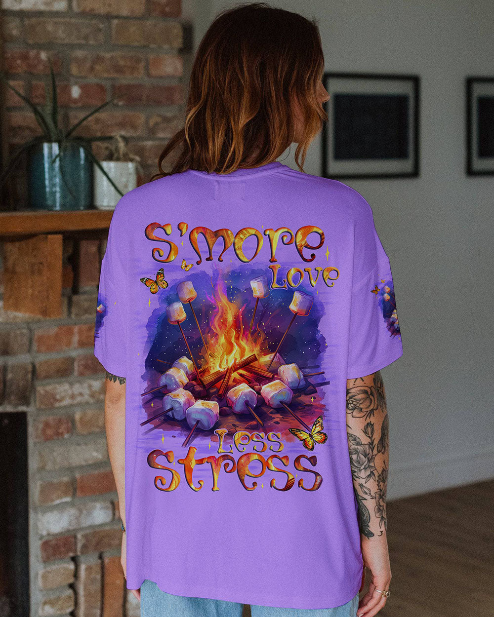 S'MORE LOVE LESS STRESS ALL OVER PRINT - TYQY2309243