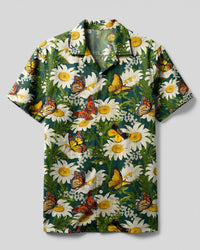 BUTTERFLIES FLOWERS CAMP SHIRT - TYTD1004251