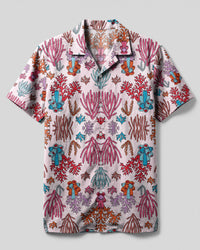 COLORFUL CORAL CAMP SHIRT - TYTM0804254