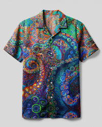 PAINTING OCTOPUS CAMP SHIRT - YHDU0404254