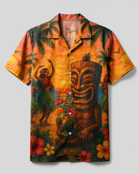 TIKI BEACH PARTY CAMP SHIRT - YHDU1004254