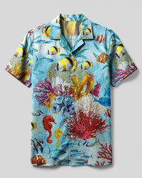 PAINTING UNDERSEA CAMP SHIRT - YHDU1104254