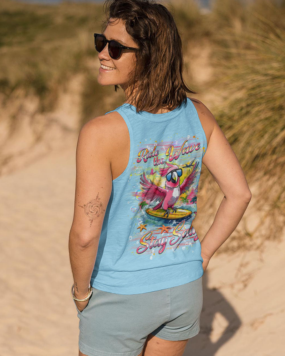 RIDE THE WAVE STAY SALTY ALL OVER PRINT - YHHG1507252
