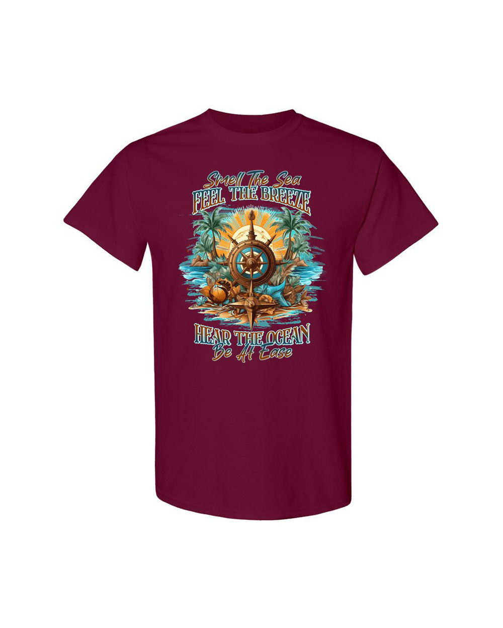 SMELL THE SEA FEEL THE BREEZE COTTON SHIRT - YHLN0906238