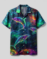 GLOWING DOLPHIN CAMP SHIRT - YHLT1104254