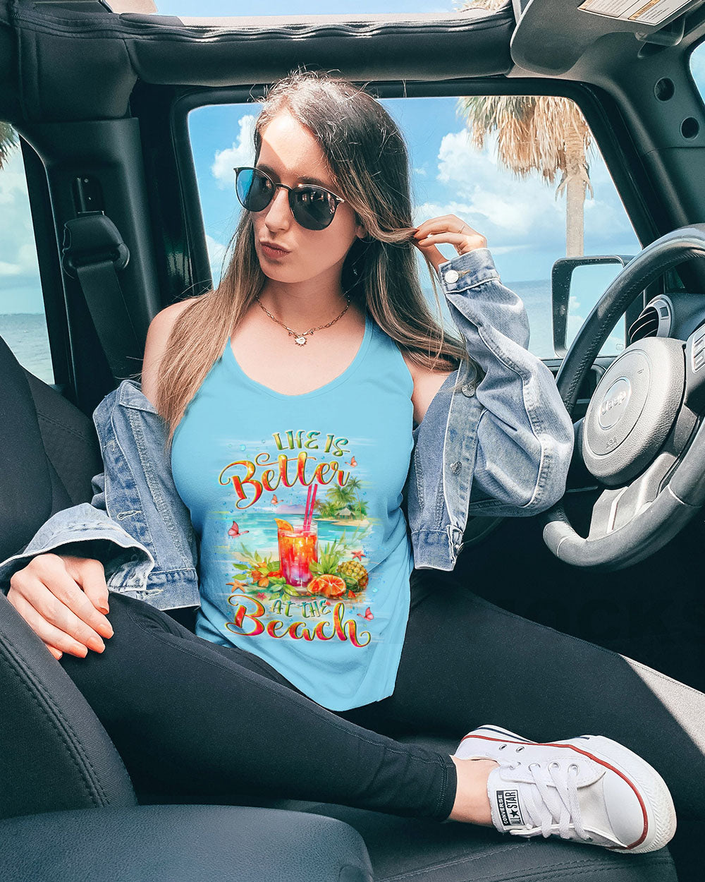 LIFE IS BETTER AT THE BEACH ALL OVER PRINT - YHLT1106244