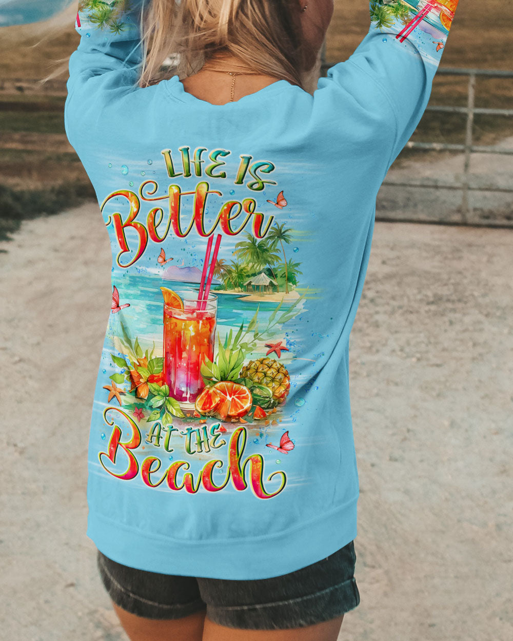 LIFE IS BETTER AT THE BEACH ALL OVER PRINT - YHLT1106244